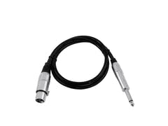 OMNITRONIC Adapterkabel XLR(F)/Jack mono 0.9m bk