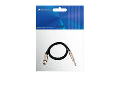 OMNITRONIC Adapterkabel XLR(F)/Jack mono 0.9m bk