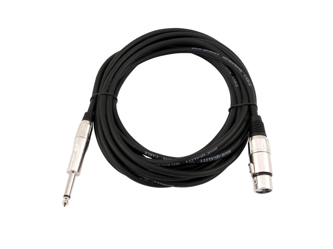 OMNITRONIC Adapterkabel XLR(F)/Jack mono 5m bk