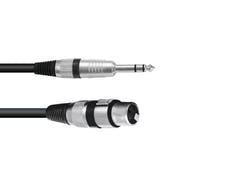 OMNITRONIC adapterkabel XLR(F)/Jack stereo 0.9 m bk