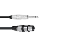 OMNITRONIC adapterkabel XLR(F)/Jack stereo 2 m bk