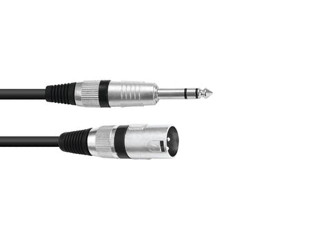 OMNITRONIC Adapter Cable XLR(M)/Jack stereo 5m bk