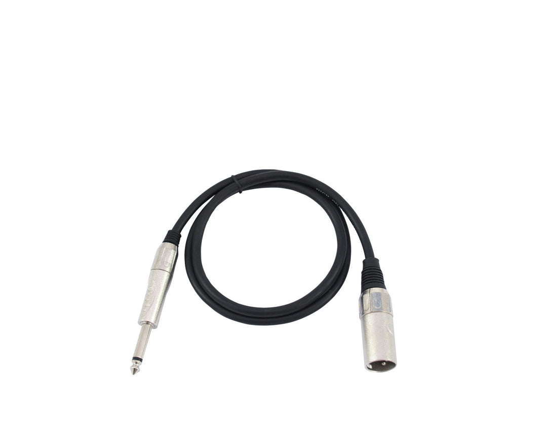 OMNITRONIC Adapterkabel XLR(M)/Jack mono 0.9m bk