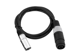 OMNITRONIC Adapterkabel högtalare(F)/XLR(M) 1 m bk
