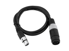 OMNITRONIC Adapterkabel Speaker(F)/XLR(F) 1m bk