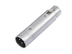 Adapter Ljudkontakt 3-stifts XLR-hane till 5-stifts XLR-hona