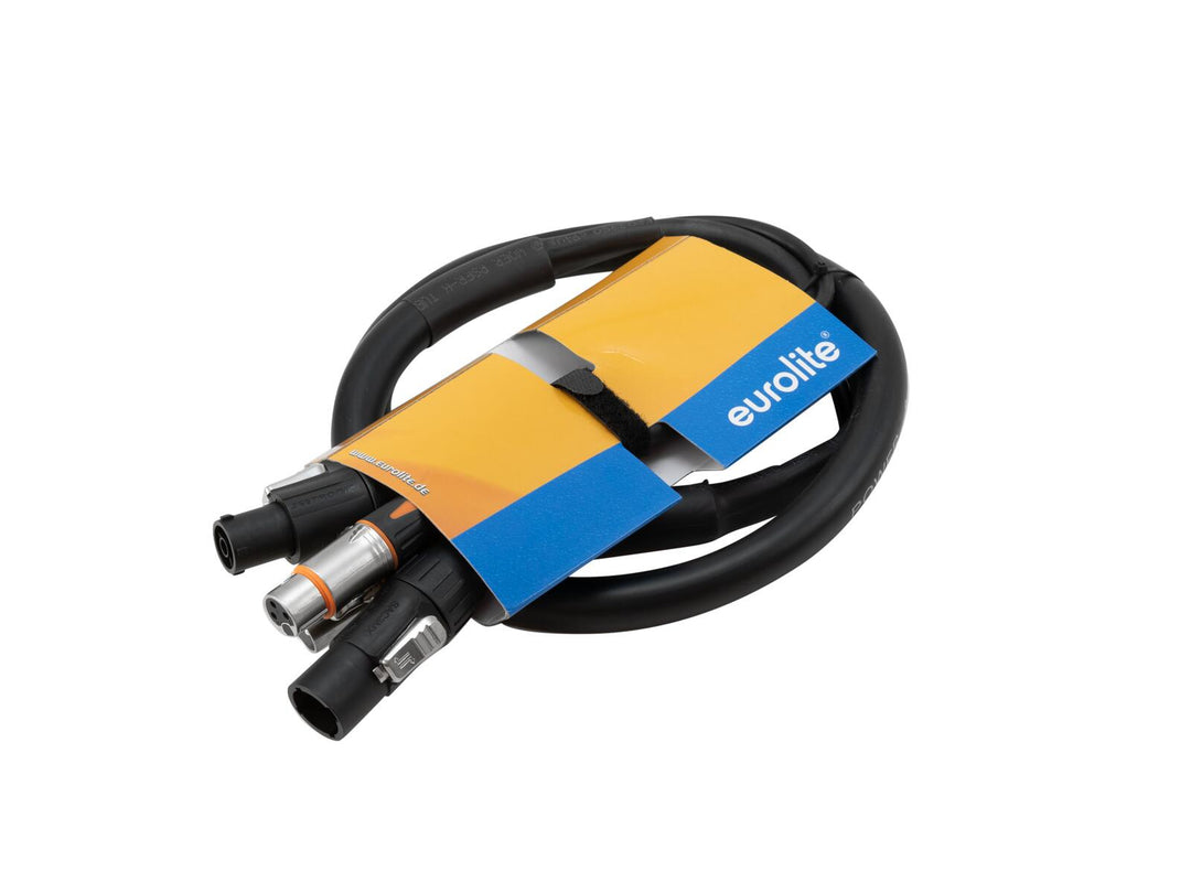 EUROLITE Combi Cable DT-2 DMX IP T-Con/3-pin XLR 3 m