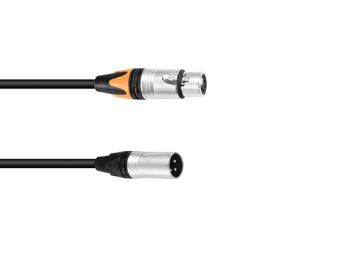 PSSO Adapterkabel DMX XLR 3-polig/5-polig 0.3m bk