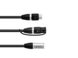 EUROLITE Adapter Cable DMX IP XLR 3-pin(m)/2xIP XLR 3-pin(f)
