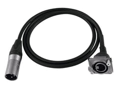 PSSO patchkabel XLR(M)/XLR(F) S 1m bk