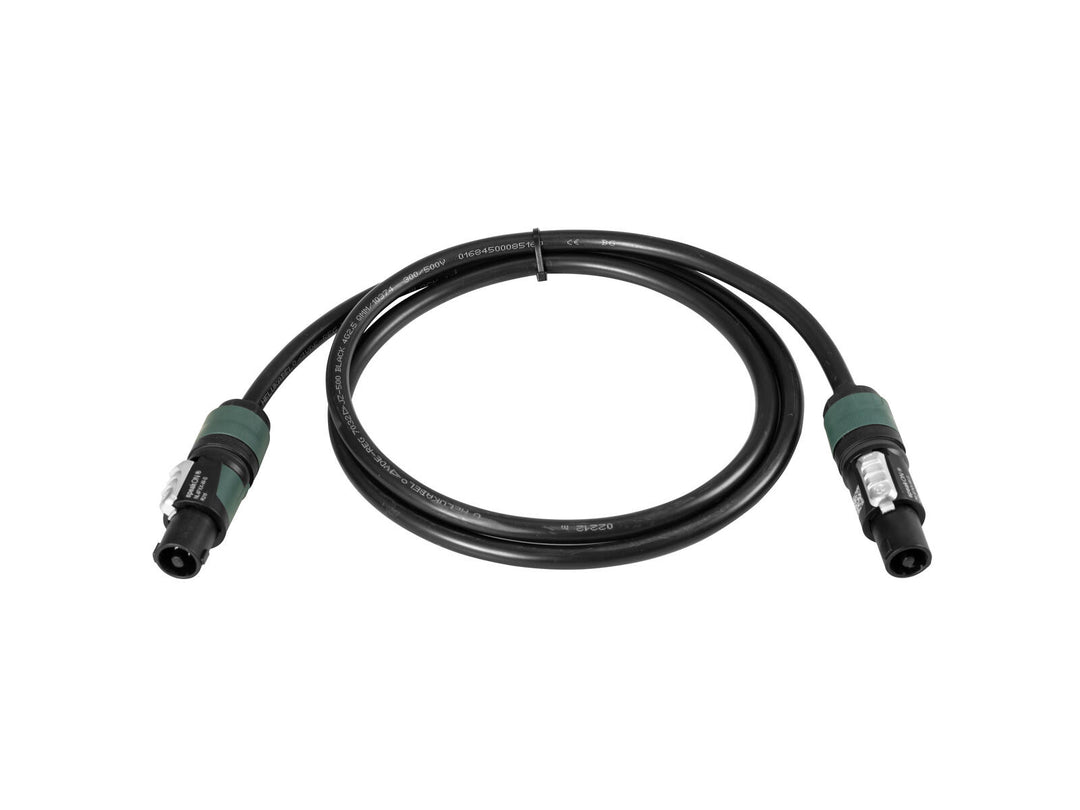 PSSO Högtalarkabel Speakon 4x2.5 0.5m bk