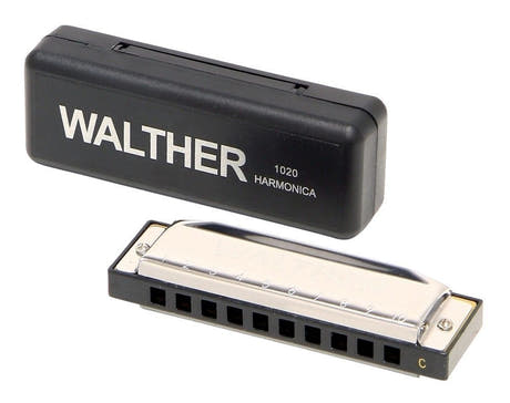 Walther Richter-munspel i C-dur, 20 toner, plastfodral