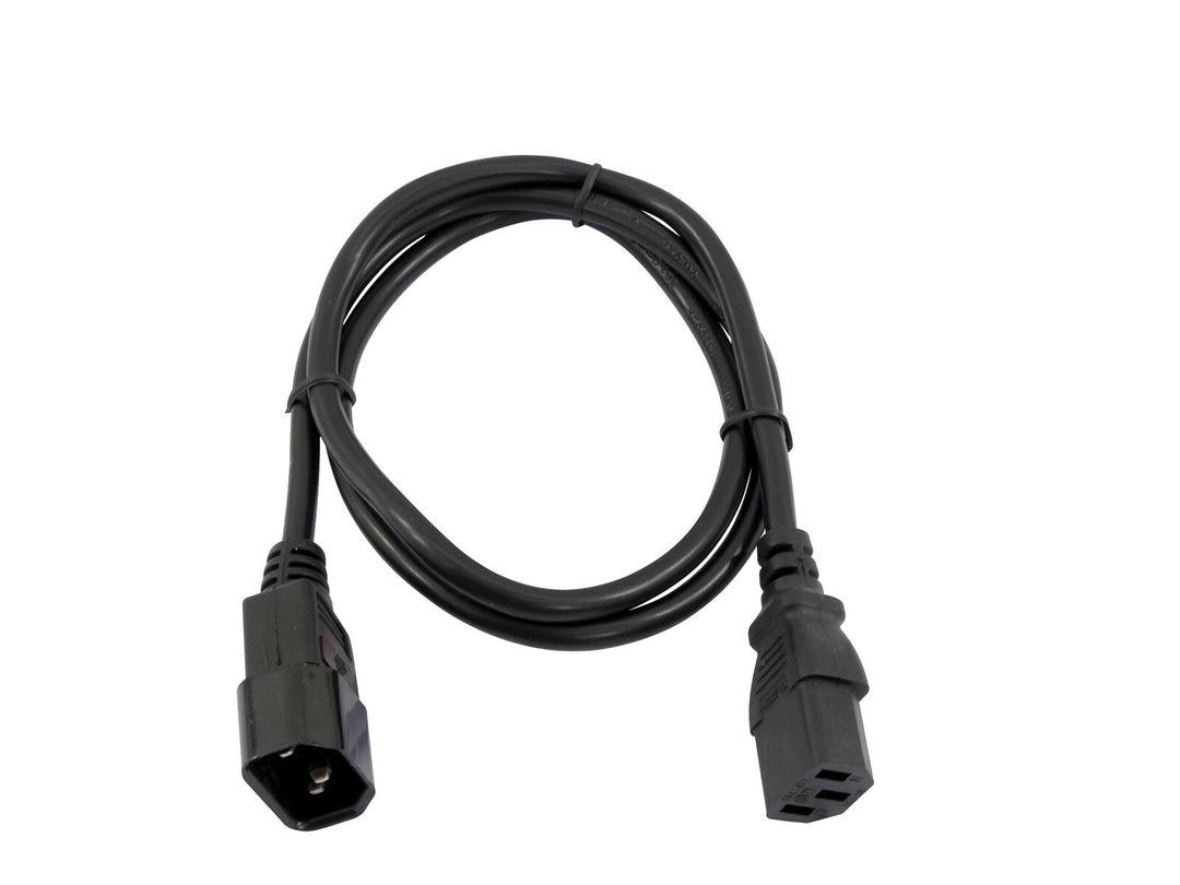 OMNITRONIC IEC förlängningskabel 3x0.75 1.5m bk