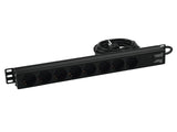 Eurolite R-19-8 1U Rack Power Distribution (Schuko)