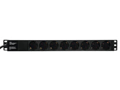 Eurolite R-19-8 1U Rack Power Distribution (Schuko)