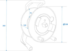 SCHILL kabeltrumma IT266.RM A=280/C=11