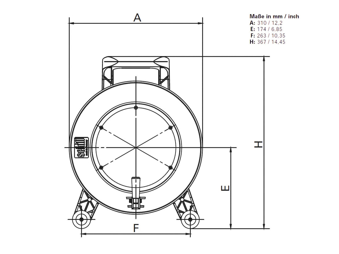 SCHILL kabeltrumma GT 310.SO