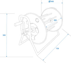 SCHILL kabeltrumma SK4602.RM A=460/C=500