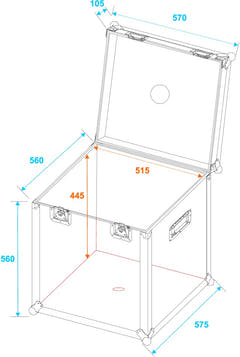 Roadinger Flightcase för Disco Ball (50cm)