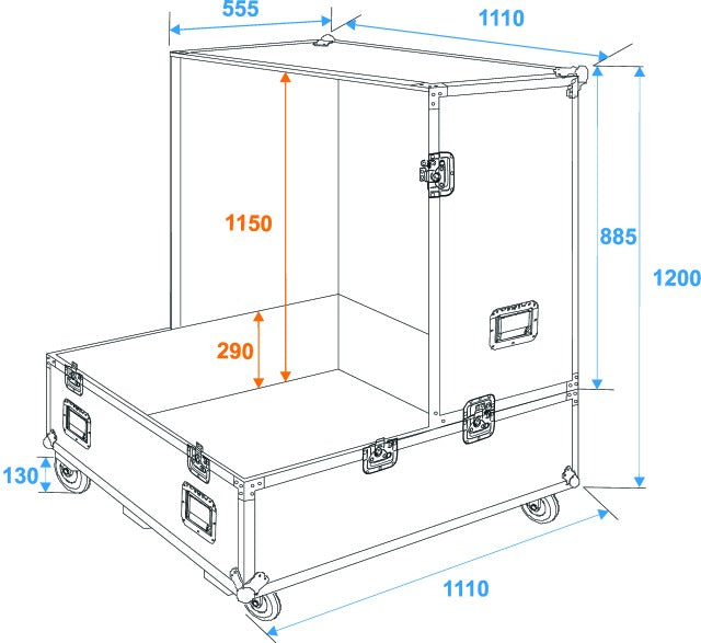 Eurolite Flightcase för Discobollar (75 & 100 cm)