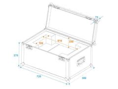 ROADINGER Flightcase för follower spot SL-160 / SL-350
