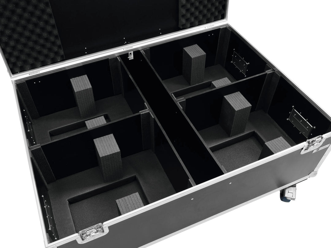 ROADINGER Flightcase 4x THA-250F med hjul