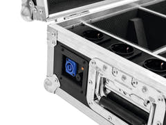 ROADINGER Flightcase 4x AKKU TL-3 Trusslight QuickDMX med laddningsfunktion