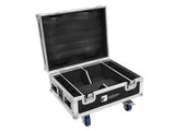 EUROLITE Set 4x AKKU IP UP-4 QCL Spot QuickDMX MK2 + Flightcase with wheels and charging function