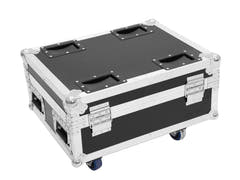 ROADINGER Flightcase 4x AKKU IP UP-4 QuickDMX med laddningsfunktion