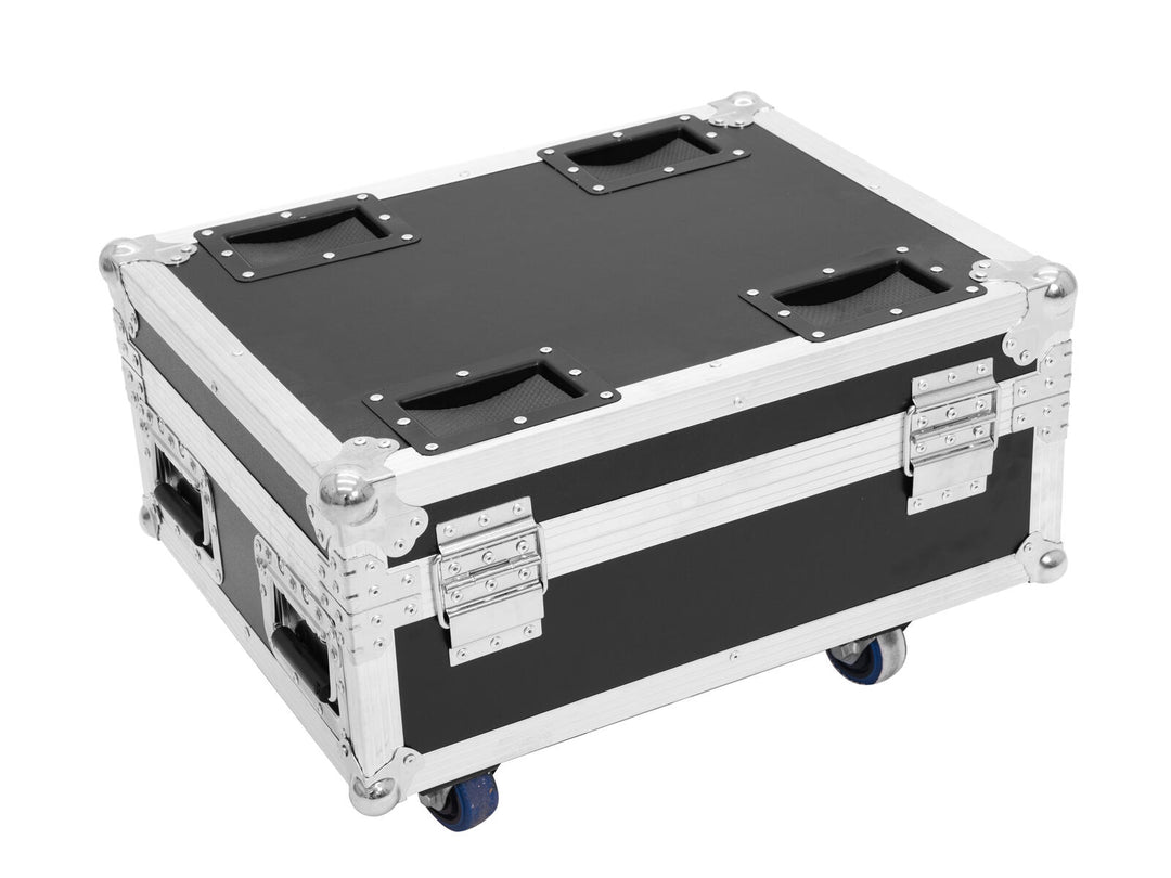 ROADINGER Flightcase 4x AKKU IP UP-4 QuickDMX med laddningsfunktion