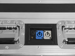 ROADINGER Flightcase 4x AKKU BAR-6 Glow QCL Flex QuickDMX med laddningsfunktion