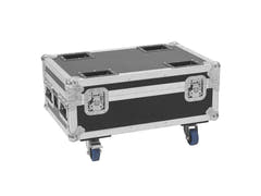 ROADINGER Flightcase 4x AKKU IP UP-4 Plus HCL Spot WDMX med laddningsfunktion