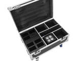 ROADINGER Flightcase 4x AKKU IP UP-4 Plus HCL Spot WDMX with charging function