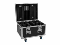 EUROLITE Set 2x LED TMH-X4 Movingheads Wash Zoom wh + EU Case with wheels