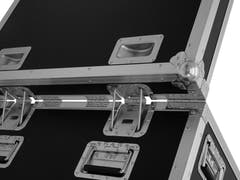 ROADINGER Flightcase 4x LED TMH-X4 med hjul