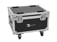 ROADINGER Flightcase 4x AKKU IP PAR 7 QCL WDMX med laddningsfunktion