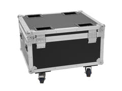 ROADINGER Flightcase 4x AKKU IP PAR 7 QCL WDMX med laddningsfunktion