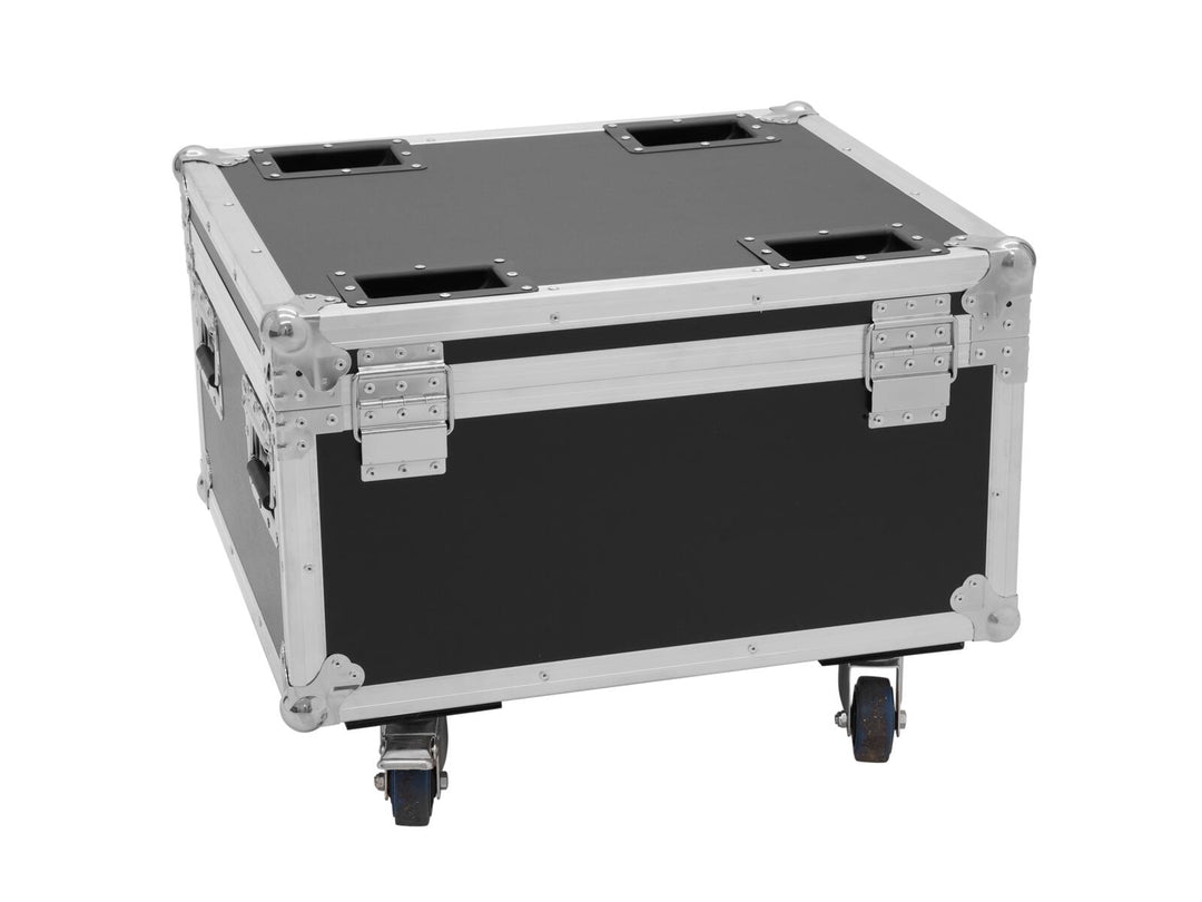 ROADINGER Flightcase 4x AKKU IP PAR 7 QCL WDMX med laddningsfunktion