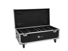 ROADINGER Flightcase 8x AKKU IP PAR 7 QCL WDMX med laddningsfunktion