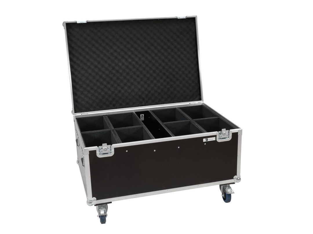 EUROLITE Set med 8x LED IP PAR 12x8W QCL Spot + Case med hjul