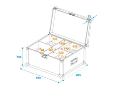 ROADINGER Flightcase 4x THA-20PC