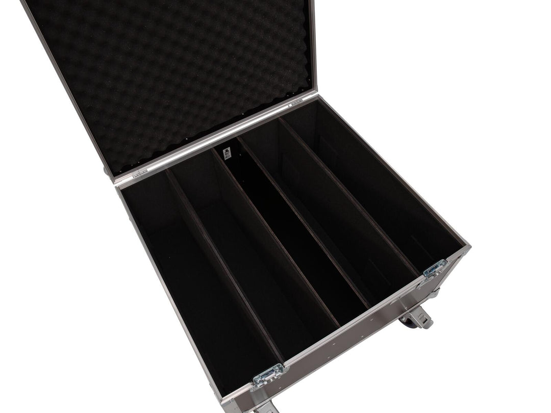 ROADINGER Flightcase 4x LED PLL-480 med hjul
