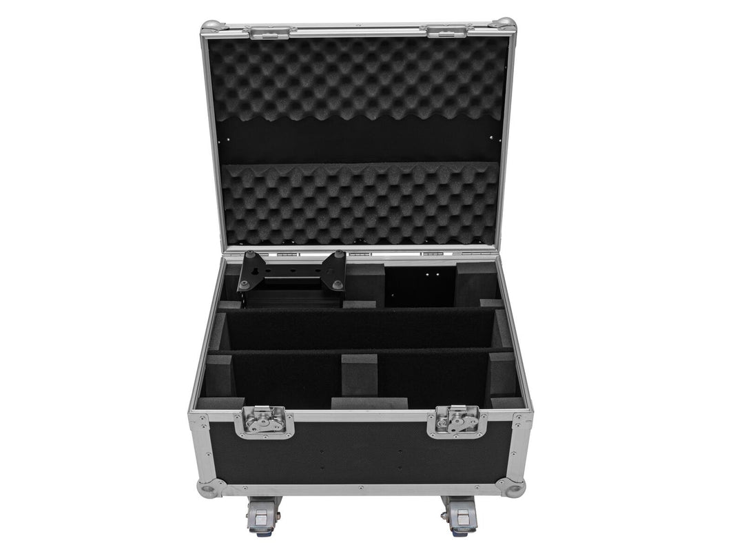 ROADINGER Flightcase för 4x LED CLS-9 QCL RGB/WW 9x7W