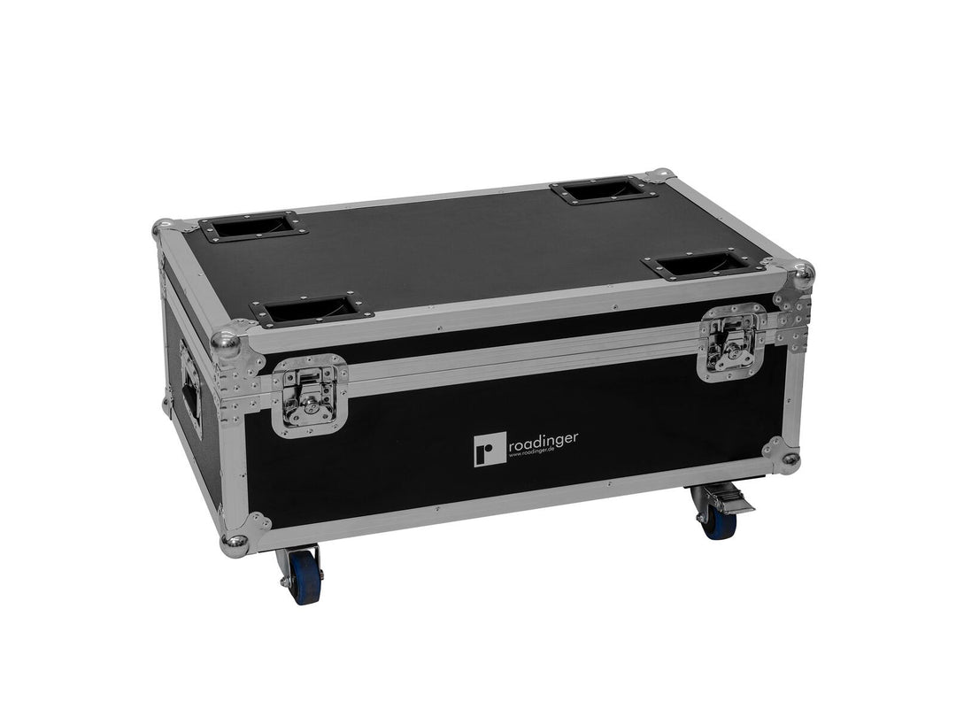 ROADINGER Flightcase 4x LED CLS-18 QCL RGB/WW med hjul