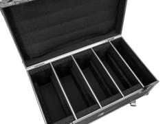 ROADINGER Flightcase 4x LED CLS-18 QCL RGB/WW med hjul