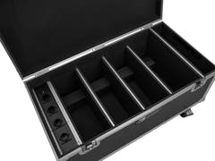 ROADINGER Flightcase 4x AKKU Multiflood IP 8x10W RGBW Wash CRMX med laddningsfunktion