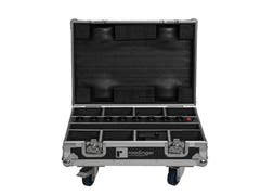 ROADINGER Flightcase 8x AKKU Mini IP UP-4 QCL Spot MK2 med laddningsfunktion