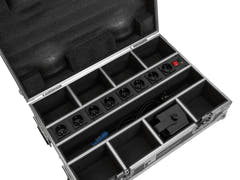 ROADINGER Flightcase 8x AKKU Mini IP UP-4 QCL Spot MK2 med laddningsfunktion