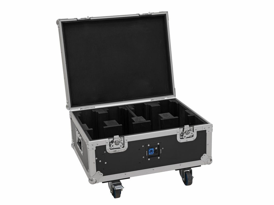 EUROLITE Set 4x AKKU MBT-3 Spot MK2 + Flightcase med hjul och laddningsfunktion