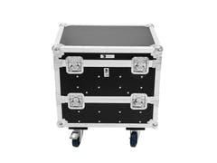 ROADINGER Flightcase för 8x IP PIX Strobe RGB CW+WW med hjul